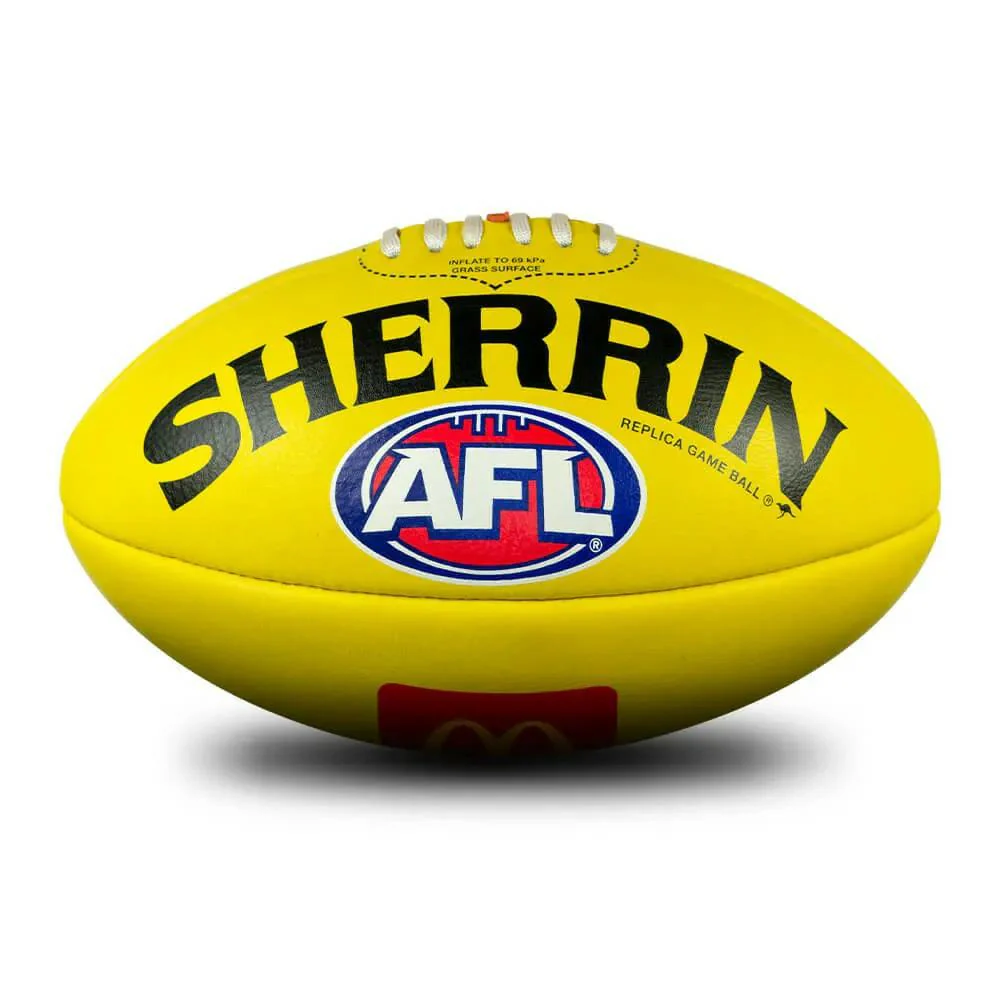AFL REPLICA TRAINING BALL YELLOW