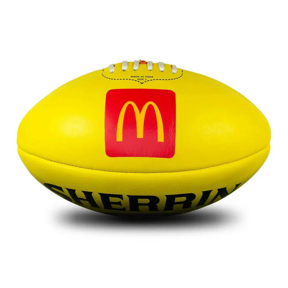AFL REPLICA TRAINING BALL YELLOW - Image 2