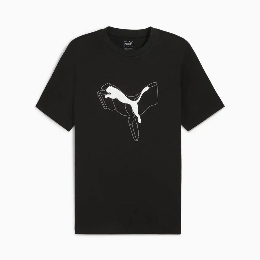 ESS+ LOGO LAB CAT TEE BLACK