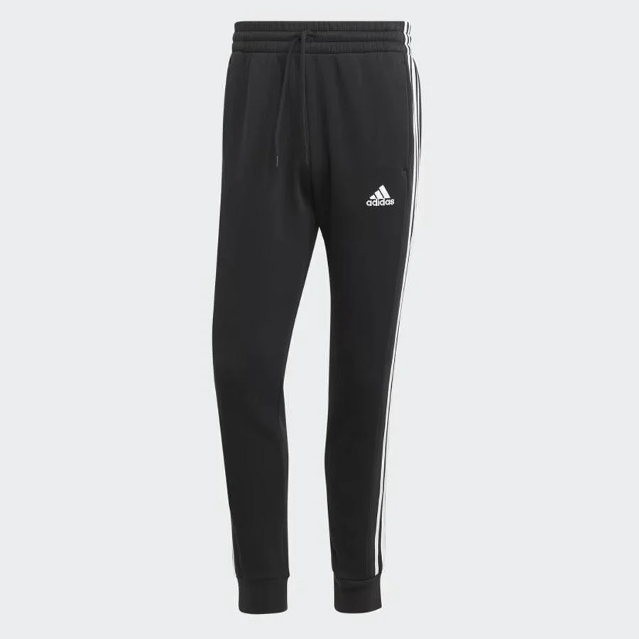 ESSENTIALS TAPERED PANT BLACK/WHITE