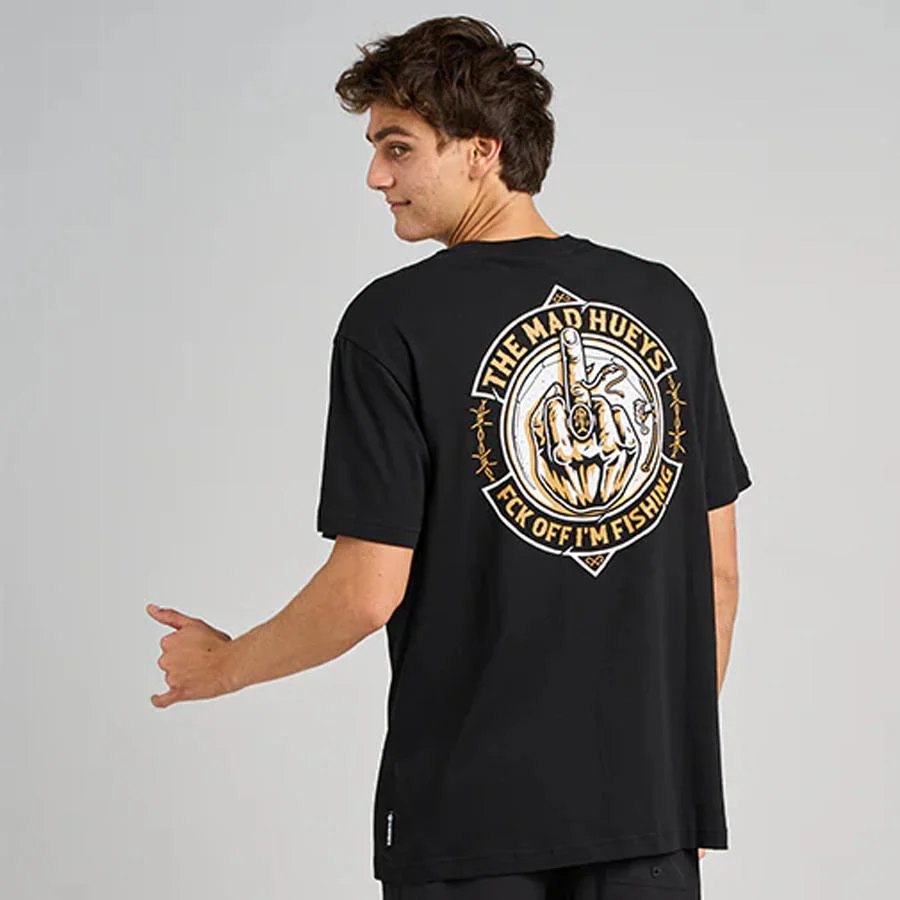 FK OFF FISH ON | SS TEE BLACK - Image 2
