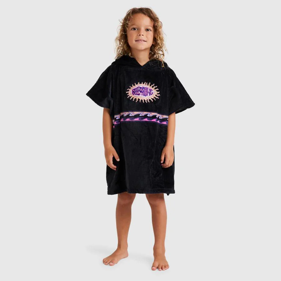 GROMS HOODED TOWEL BLACK