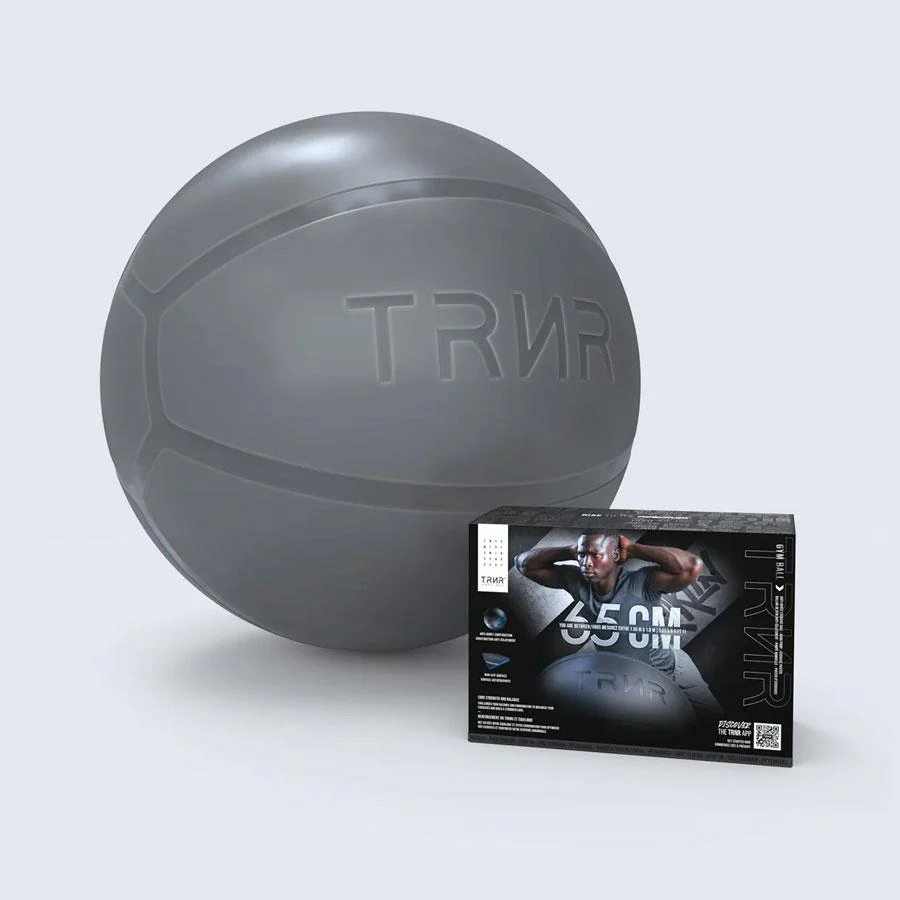 GYM BALL 65CM SILVER