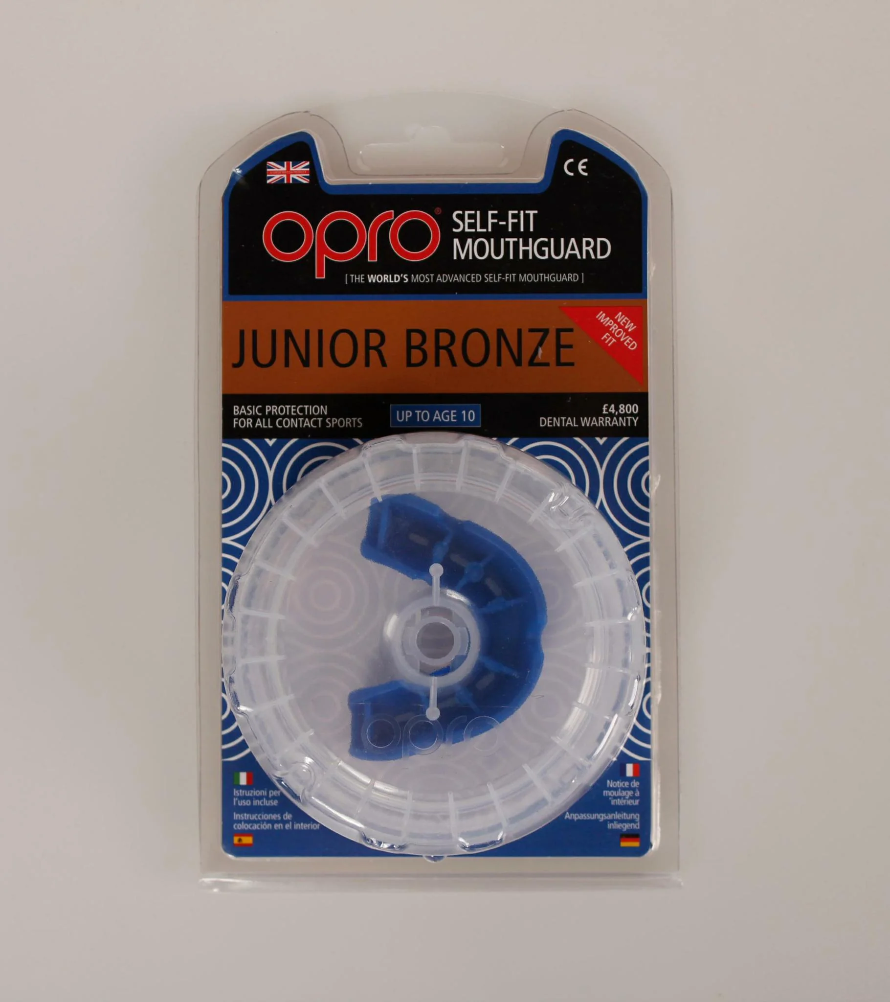 JUNIOR BRONZE 4 MOUTHGUAR BLUE