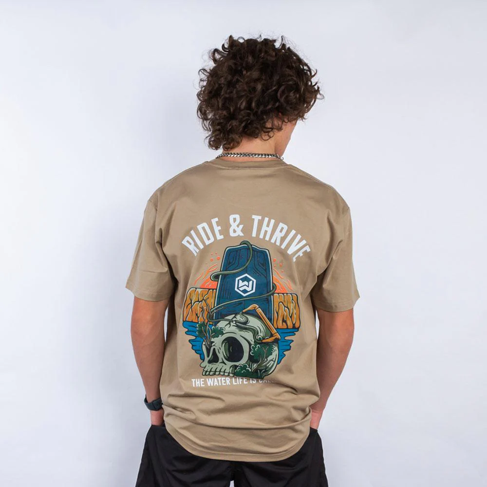 RIDE AND THRIVE TEE TAN - Image 2