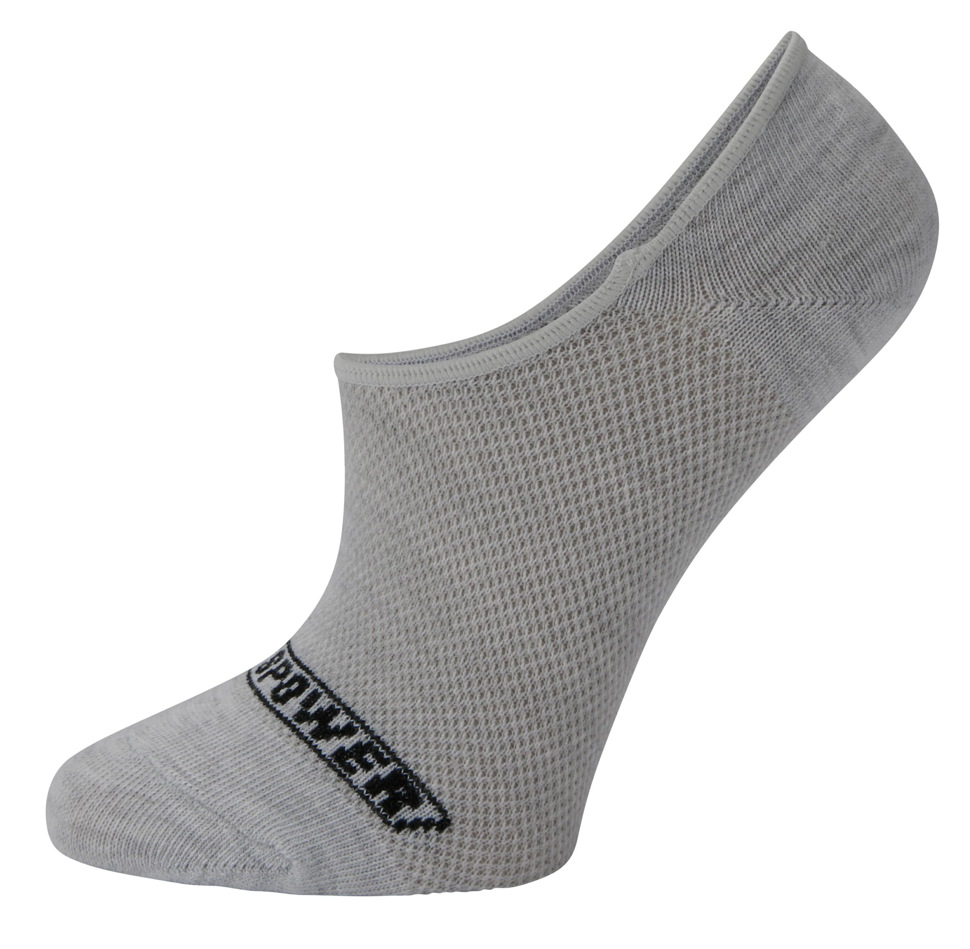 SP FOOTIES 3PK BLACK/WHITE/HEATHERE - Image 3
