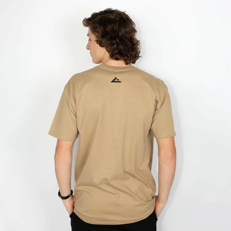 STACKED SMALL LOGO TEE SAND - Image 2