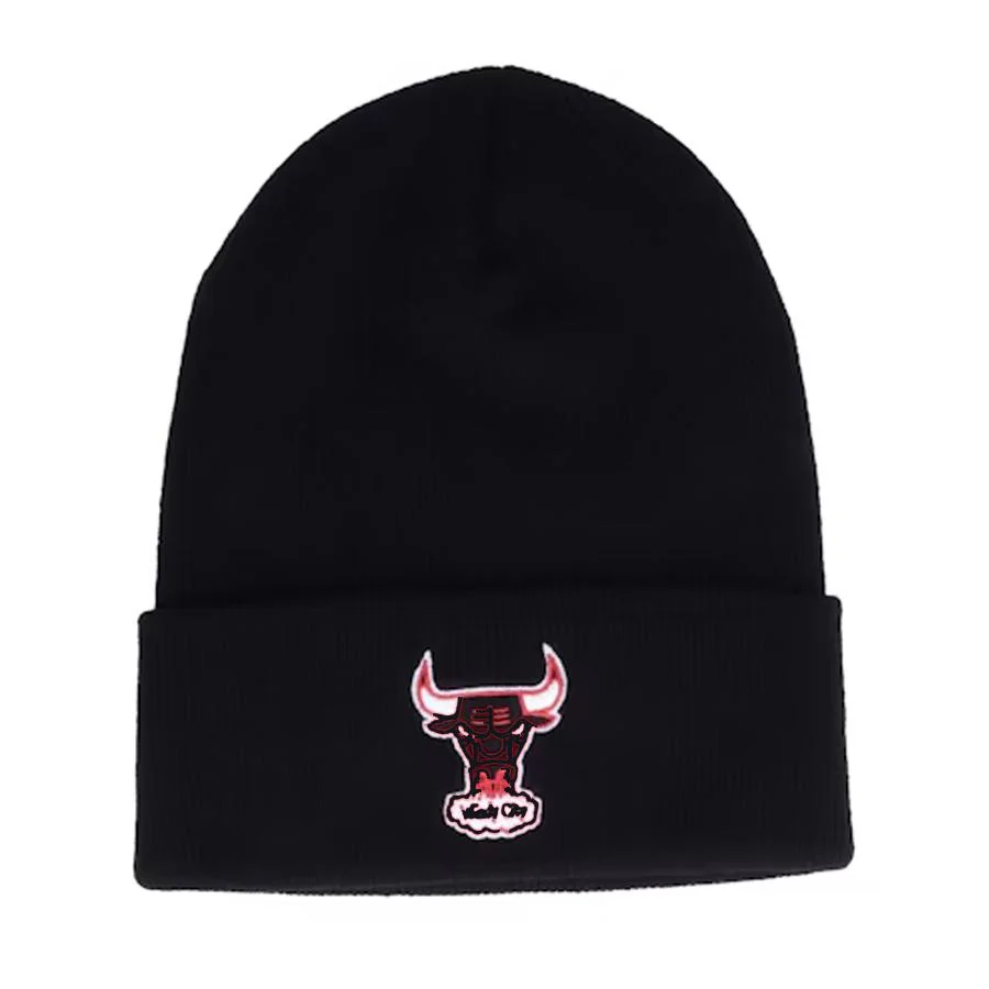 TEAM LOGO CUFF KNIT BULLS BLACK