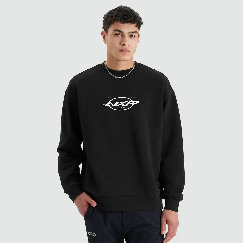 TRACERY HEAVY RELAXED SWE JET BLACK